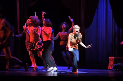 Jenn Colella and the cast of The Full Monty Photo